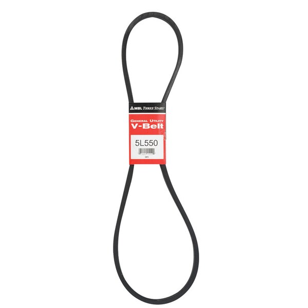 Mbl Mitsuboshi FHP General Utility V-Belt 0.63 in. W X 55 in. L For Fractional Horsepower Motors 5L550A - main